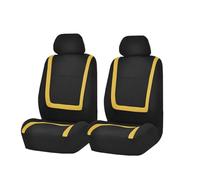DQRG Housses siège Avant Housses siège Voiture Tissu Tapis Coussin siège pour Ford pour Ka pour Escape pour Ranger pour BMax pour Falcon pour Cmax Housses siège(2Seats-Yelow)