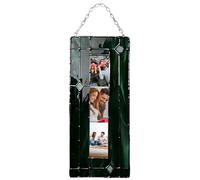 Dqsgiqe Cadre Photobooth En Vitrail Fait À La Main | Cadre Photo D'art Pour Bande Photos 2x6 Pouces | Cadres De Bande Photos Suspendus Verticaux, Pour Anniversaire De Fête De Mariage