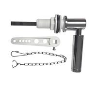 Dqsgiqe Kit de rechange pour poignée de toilette | Avec chaîne en alliage de zinc | Poignée de cuvette de toilette, pour commerce, ménage public, salle de bain, toilettes, personnes âgées, rénovation