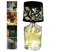 Dqsgiqe Lampe Bouteille Sans Fil | Étanche Rechargeable Lampe De Bouteille D'Alcool À Projection Creuse Veilleuse | Pour Jardin Terrasse Chambre Salon Cuisine Bar Restaurant Camping