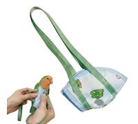 Dqsgiqe Sac de transport pour oiseaux, gilet anti-éclatement avec poignée, harnais pour perroquet, portable, avec poignée de transport, extérieur, intérieur, promenades, parc, jardin