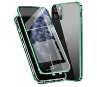 Dqtaoply Coque pour iPhone 11 Pro Max, Housse Integrale [avec Protection D'écran en Verre Trempé 9H] + [Caméra Arrière Protection] Protection 360°Etui Double Face Case pour iPhone 11 Pro Max (Vert)