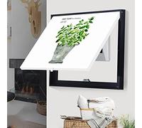 DQZRTUECA Art mural 3D avec lumière Led, Boîte de distribution compteur électrique couverture décorative peinture plusieurs tailles noir blanc(I,60x50cm)