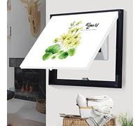 DQZRTUECA Art mural 3D avec lumière Led, Boîte de distribution compteur électrique couverture décorative peinture plusieurs tailles noir blanc(F,40 * 30cm)