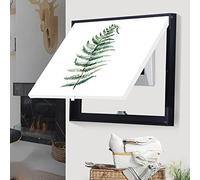 DQZRTUECA Art mural 3D avec lumière Led, Boîte de distribution compteur électrique couverture décorative peinture plusieurs tailles noir blanc(C,50x40cm)