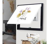 DQZRTUECA Art mural 3D avec lumière Led, Boîte de distribution compteur électrique couverture décorative peinture plusieurs tailles noir blanc(E,60x50cm)