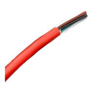 DQZRTUECA Câble isolé en caoutchouc de silicone solide, 2 à 4 conducteurs carrés, 0,3 à 4 mm, cuivre haute température(2 Cores,Square 1.5mm)