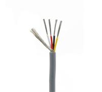 DQZRTUECA Câble multiconducteur blindé for casque de signal, 10 m, UL2547, PVC, cuivre étamé, 2 à 4 conducteurs, calibre 18-30 AWG(18 Awg,3 Cores)