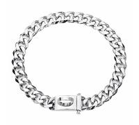DQZRTUECA Collier de chaîne for Chien, Collier de Base en Acier et métal imperméable for Petit Chiot, Moyen et Grand Animal de Compagnie(Stainless,20inch)