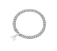 DQZRTUECA Collier de Marche Robuste for Chien, chaîne en Acier Inoxydable de 10mm de Large, Collier d'entraînement à mâcher Robuste for Chiens de Petite, Moyenne et Grande Taille(Silver,24 inches)
