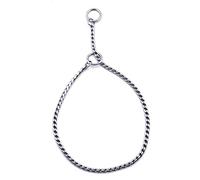 DQZRTUECA Collier d'étranglement d'entraînement for chien, chaîne de collier en acier inoxydable, chaîne serpent en métal for chiot, collier coulissant for spectacle d'animaux de compagnie, collier fo
