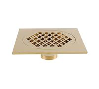 DQZRTUECA Couvercle de Siphon de Sol carré 15 x 15 cm en Laiton Multicolore(Titanium)