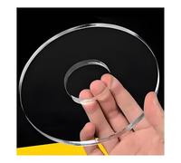 DQZRTUECA Disque annulaire en Verre Acrylique for Composants d'affichage et de modèle, ID5 cm OD7 cm d'épaisseur 1-10 mm(Thickness:6mm)