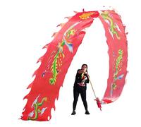 DQZRTUECA Dragon Poi Multicolore 6-10m for Danse(Red,10 m/33ft Long)