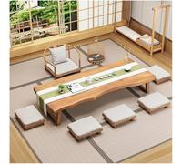 DQZRTUECA Ensemble d'autel et de sanctuaire Bouddhiste, Table de Plancher Japonaise en Bois, Tailles Multiples, Couleur(Wood Colorc,120x60x35cm)