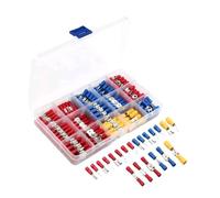 DQZRTUECA Ensemble de 280 cosses à sertir isolées for fils électriques, fourches à fourche, multicolores