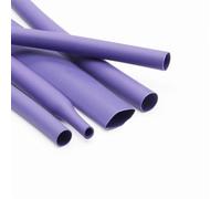 DQZRTUECA Gaine thermorétractable 2:1, Gaine de Protection Isolante Violette, 1-50 mm, 1 mètre(4mm x 1 Meter)