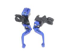 DQZRTUECA Kit de maître-cylindre de frein et d'embrayage universel for moto de 22 mm, multicolore, 2 pièces(Blue)