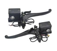 DQZRTUECA Leviers de frein et d'embrayage for moto, pompe hydraulique for cyclo-pousse électrique, 22 mm, noir, paire(Pair)
