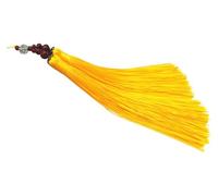 DQZRTUECA Lot de 10 pompons chinois multicolores en fil de soie faits à la main, décoration artisanale DIY(Yellow)