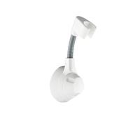 DQZRTUECA Lot de 2 supports de douche à main réglables à ventouse, rotation multi-angles, multicolores(White)