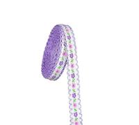 DQZRTUECA Lot de 4 rubans en dentelle fleurie, 4,6 m, 12 mm, for vêtements, tissus, accessoires, loisirs créatifs(Style15)