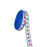 DQZRTUECA Lot de 4 rubans en dentelle fleurie, 4,6 m, 12 mm, for vêtements, tissus, accessoires, loisirs créatifs(Style9)