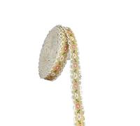 DQZRTUECA Lot de 4 rubans en dentelle fleurie, 4,6 m, 12 mm, for vêtements, tissus, accessoires, loisirs créatifs(Style3)
