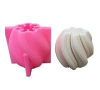 DQZRTUECA Moule à savon en silicone en forme de gouttes de pluie rotatives for bougies et savons, for décorations géométriques abstraites, DIY, cadeau(Large B)