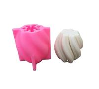 DQZRTUECA Moule à savon en silicone en forme de gouttes de pluie rotatives for bougies et savons, for décorations géométriques abstraites, DIY, cadeau(Mid B)
