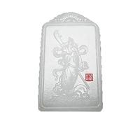 DQZRTUECA Pendentif Guan Gong, dieu martial de la richesse, 65 x 39 x 11 mm, unisexe