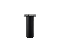 DQZRTUECA Pieds de canapé-lit Ronds réglables en Alliage d'aluminium, Multicolores 8-25cm, 2/4 pièces(Black-12cm,2PCS)