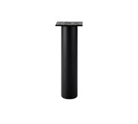 DQZRTUECA Pieds de canapé-lit Ronds réglables en Alliage d'aluminium, Multicolores 8-25cm, 2/4 pièces(Black-18cm,2PCS)