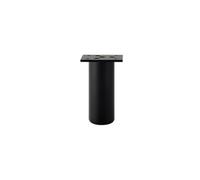 DQZRTUECA Pieds de canapé-lit Ronds réglables en Alliage d'aluminium, Multicolores 8-25cm, 2/4 pièces(Black-10cm,2PCS)
