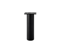 DQZRTUECA Pieds de canapé-lit Ronds réglables en Alliage d'aluminium, Multicolores 8-25cm, 2/4 pièces(Black-15cm,2PCS)