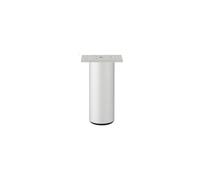 DQZRTUECA Pieds de canapé-lit Ronds réglables en Alliage d'aluminium, Multicolores 8-25cm, 2/4 pièces(Silver-10cm,2PCS)