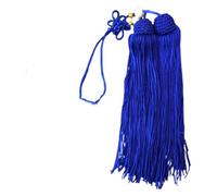 DQZRTUECA Pompon d'épée chinoise en soie avec perles blanches et transparentes for épée de Tai Chi multicolore(Blue)