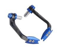 DQZRTUECA Protection de levier de frein et d'embrayage for moto, scooter, VTT, VTT, multicolore, 2 pièces(B Carbon-blue)