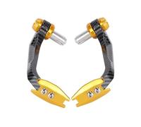 DQZRTUECA Protection de levier de frein et d'embrayage for moto, scooter, VTT, VTT, multicolore, 2 pièces(B Carbon-gold)