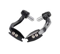 DQZRTUECA Protection de levier de frein et d'embrayage for moto, scooter, VTT, VTT, multicolore, 2 pièces(B Carbon-black)