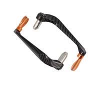 DQZRTUECA Protection de levier de frein et d'embrayage for moto, scooter, VTT, VTT, multicolore, 2 pièces(A Carbon-orange)