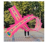 DQZRTUECA Ruban de Danse Chinois en Soie for Dragon, avec Boule, for l'extérieur, Plusieurs Longueurs (6 à 10 m)(Style4,10 m/33ft Long)