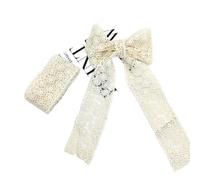 DQZRTUECA Ruban de dentelle blanc 4 pièces 3,5-4 cm x 1 yard(2)