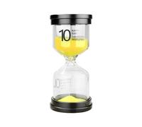 DQZRTUECA Sablier en Verre ambré ABS, 1, 3, 5, 10, 15, 20, 30, 45, 60 Minutes, Plusieurs Tailles(10 Minues)