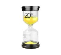 DQZRTUECA Sablier en Verre ambré ABS, 1, 3, 5, 10, 15, 20, 30, 45, 60 Minutes, Plusieurs Tailles(20 Minues)