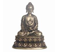 DQZRTUECA Statue de Bouddha de médecine en Laiton Antique, décoration de Table, Statues de culte Religieux, Collection d'artisanat ménager, 1 pièce