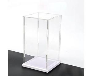 DQZRTUECA vitrines en Plastique Transparent, Acrylic Display Case Rectangular Transparent Cube for Various Sizes(40x40x45cm(16"x16"x18"))