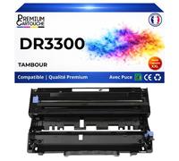 DR-3300 DR3300 Tambour compatible pour Brother DCP-8110DN DCP-8250DN HL-5440D HL-5450DN HL-5470DW MFC-8510DN Noir 30000 pages