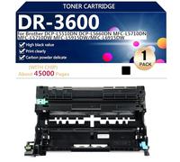 DR-3600 Tambour Haute Capacité Compatible pour Brother DCP-L5510DN DCP-L5660DN MFC-L5710DN MFC-L5710DW MFC-L5915DW MFC-L6915DW Imprimantes, Différentes Spécifications Disponibles,Black-1 Pack