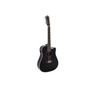 DIMAVERY Dr-612 guitare western 12 cordes, noir
